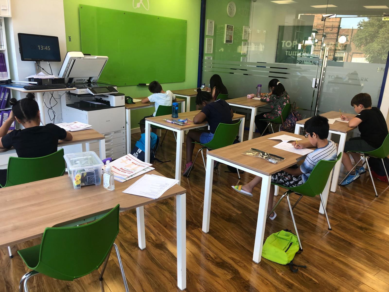 Small group tuition class at Top Mark Tuition Centre Chingford